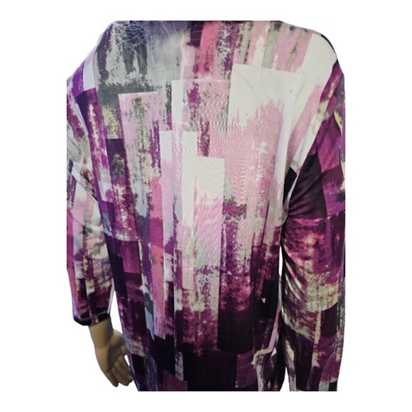 Alia purple and pink pattern top - Picture 5 of 6